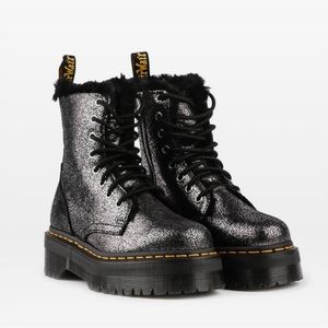 Dr. Martens metallic boots